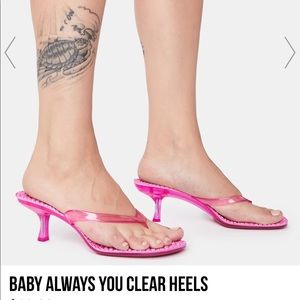 Pink Mini Sandal Heels